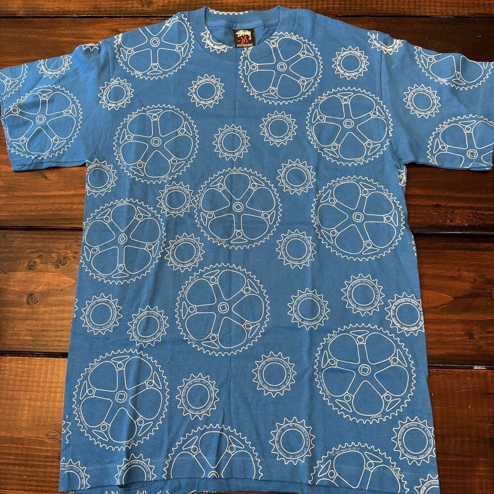 Vintage Stussy Gear Increase The Peace Monogram Circle Tee Shirt